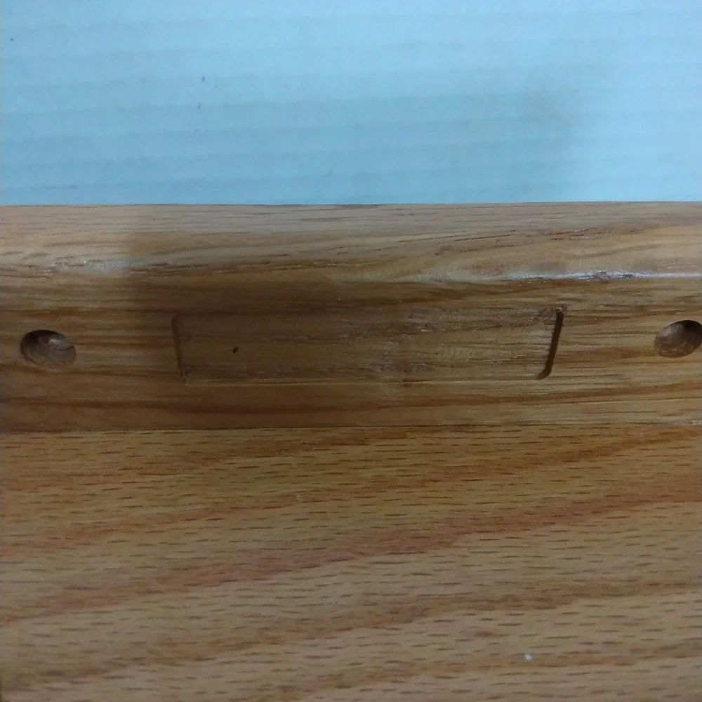 Solid Oak Revolving Tie Rack - Picture 3 of 9